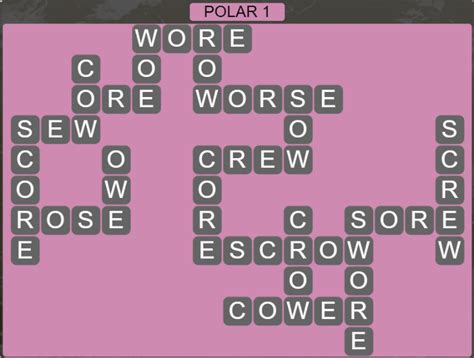 Answers Core, Cow, Cower, and more. . Wordscapes level 1409